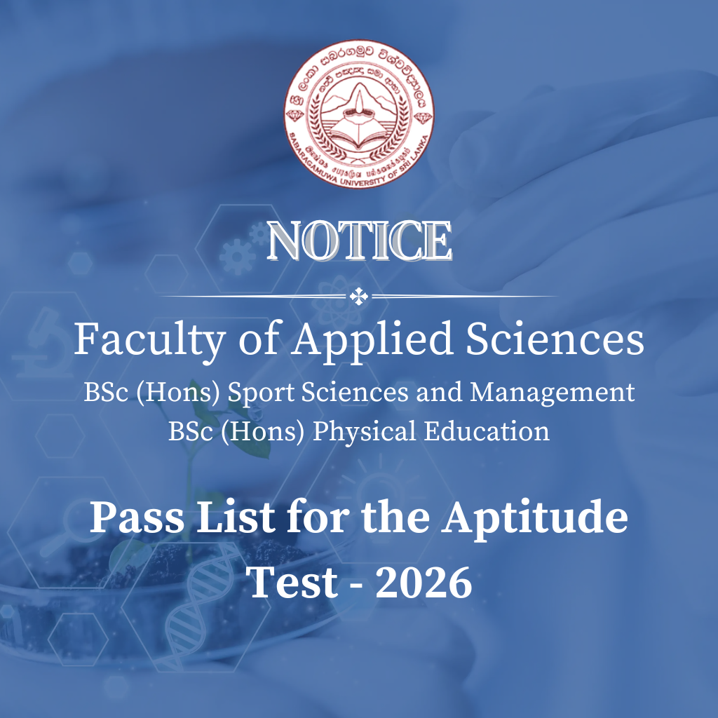Pass List for the Aptitude Test 2026