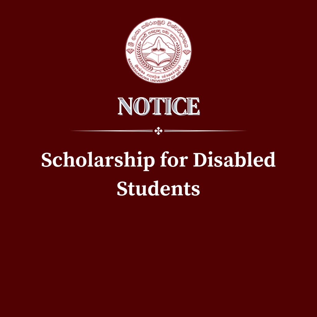 Scholarship for Disabled Students