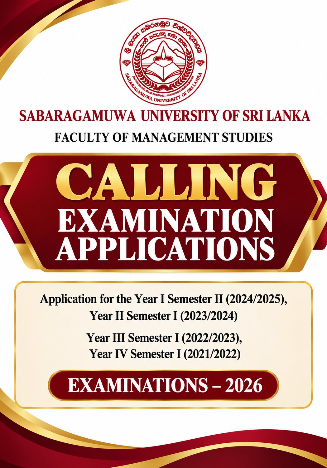 Calling Examination Applications