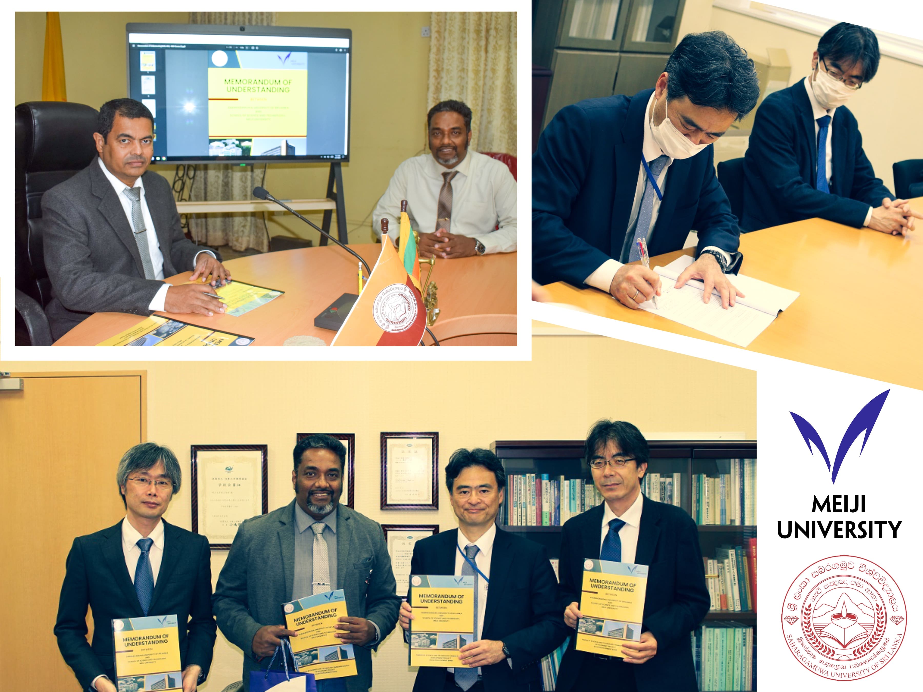Signing of MOU between Meiji University, Japan, and SUSL