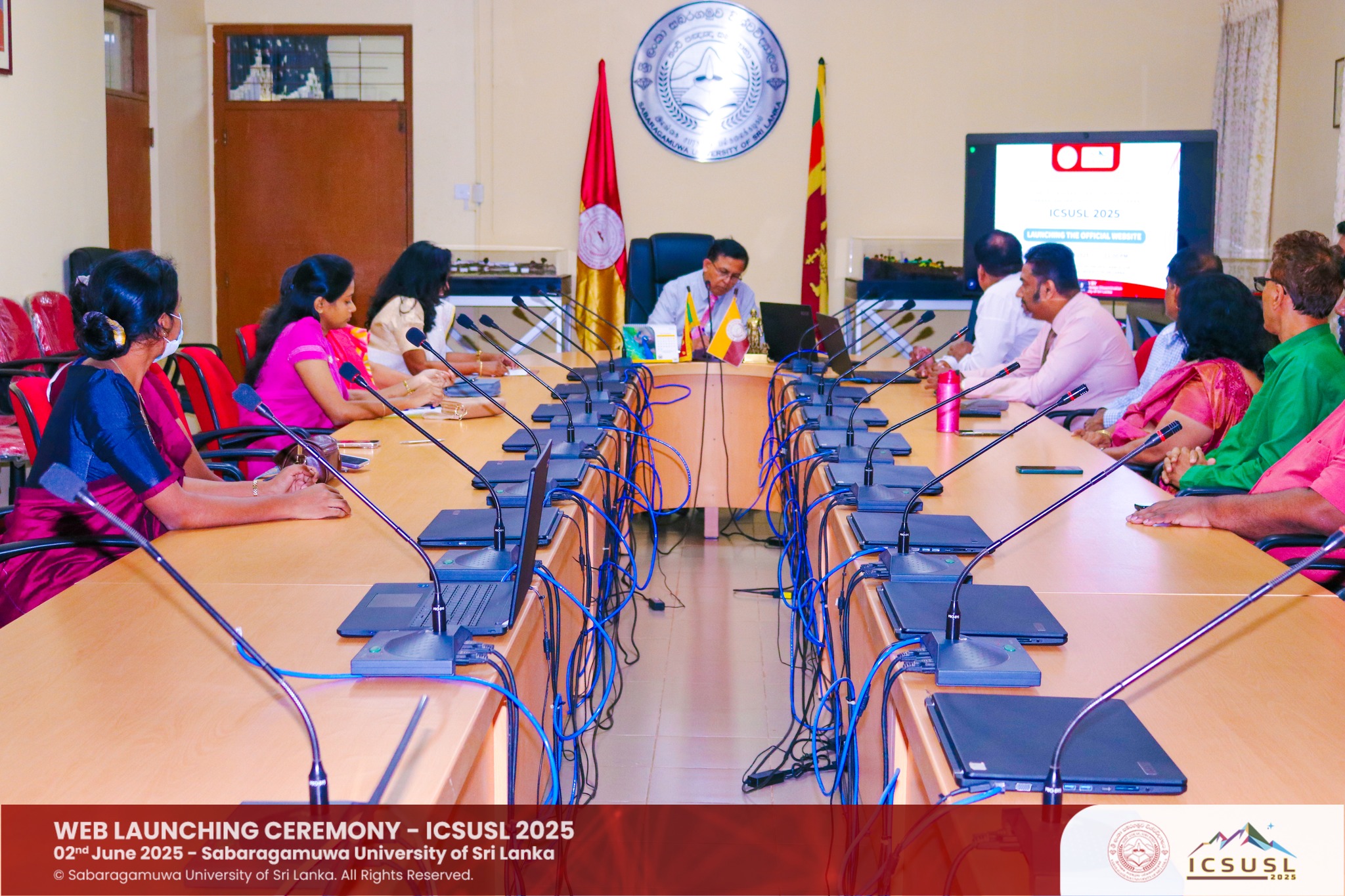 The official Website Launching Ceremony for ICSUSL 2025