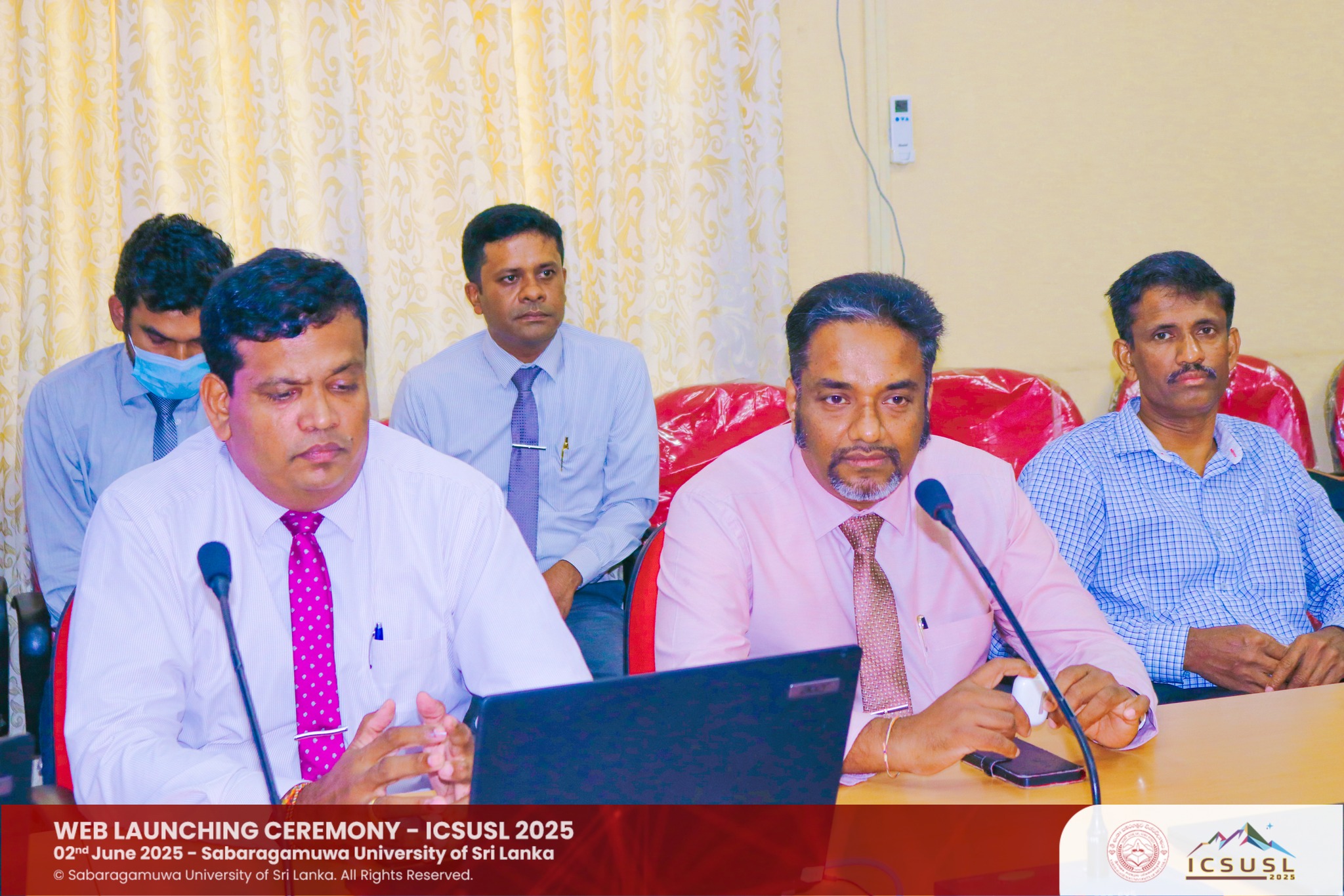 The official Website Launching Ceremony for ICSUSL 2025