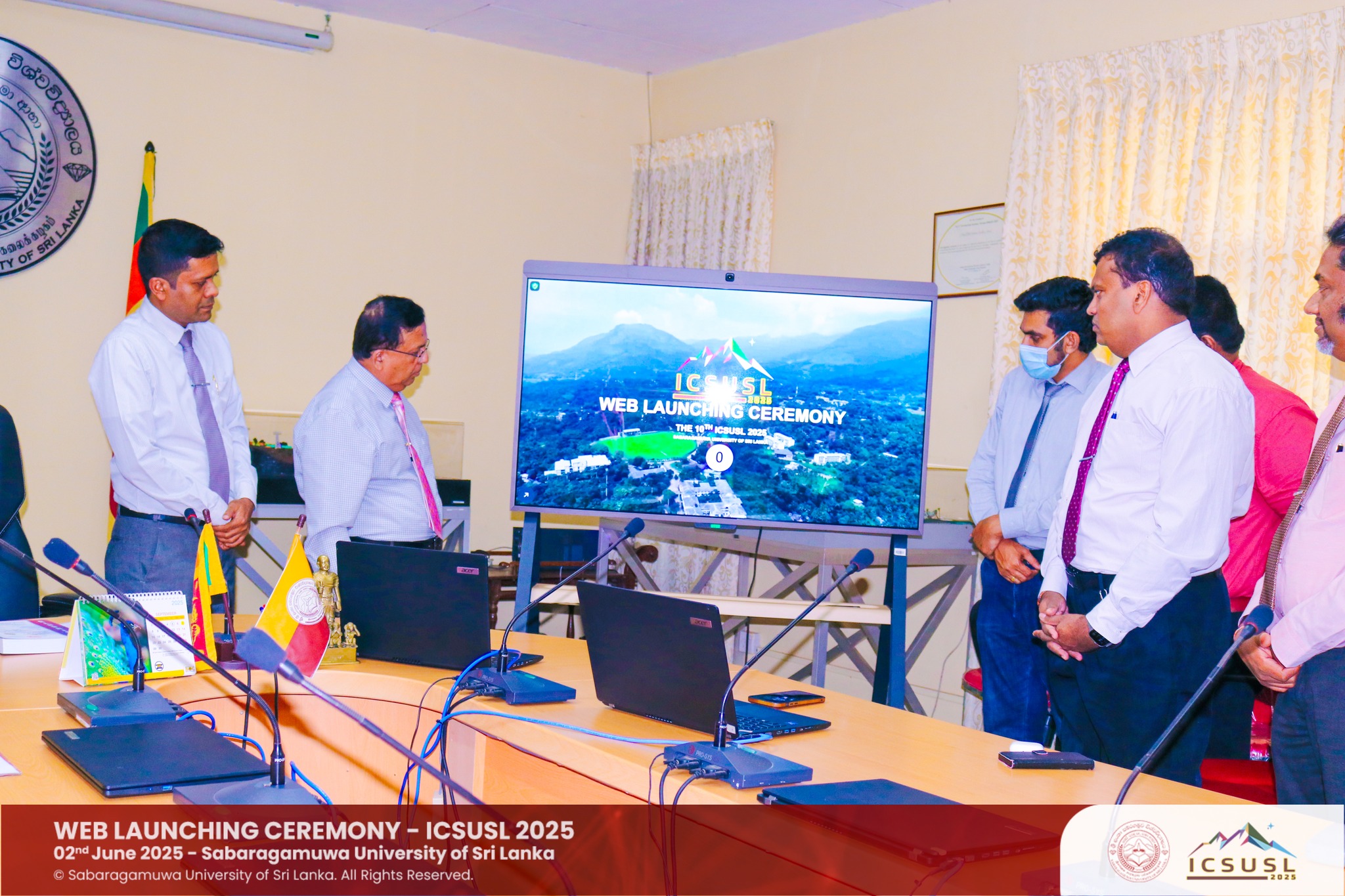 The official Website Launching Ceremony for ICSUSL 2025