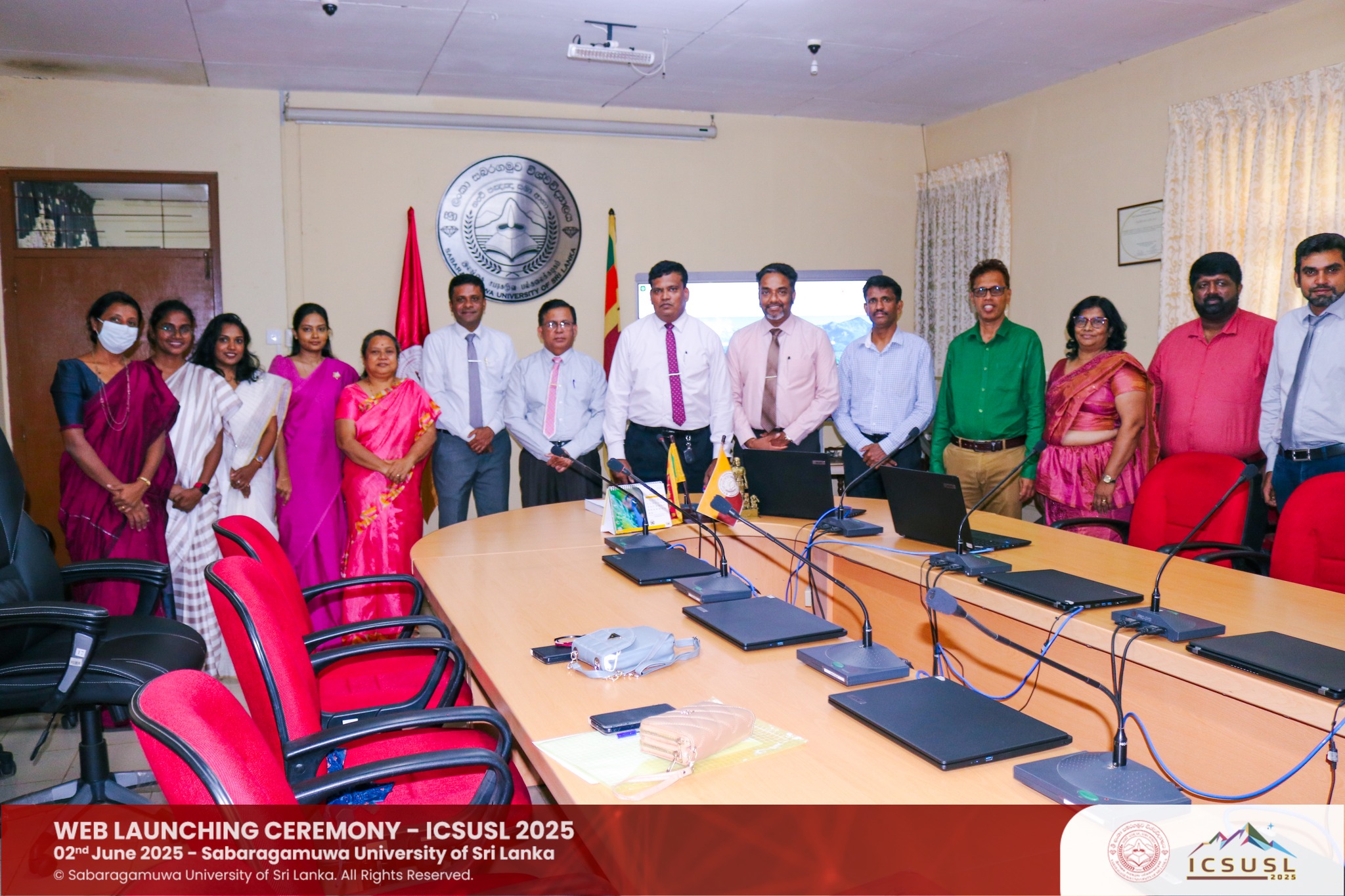 The official Website Launching Ceremony for ICSUSL 2025