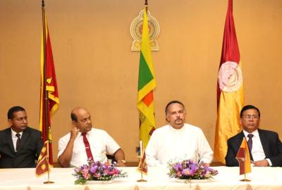 MoU signing event between the Sabaragamuwa Provincial Council and the Sabaragamuwa University of Sri Lanka on the 1st of March 2024