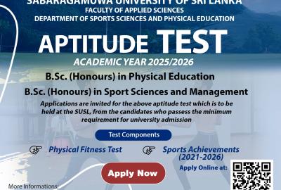 Practical Aptitude Test 2026 – Sport Sciences & Physical Education 