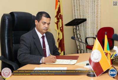 Faculty of Management Studies signs MOU with CMA Sri Lanka